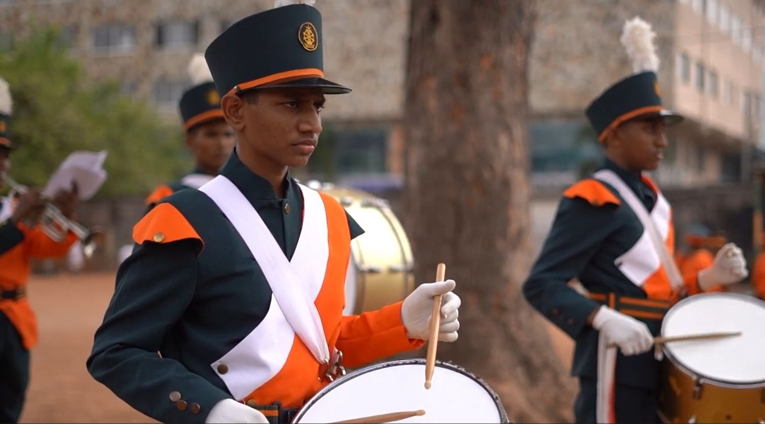 Western Band Association marching drummer